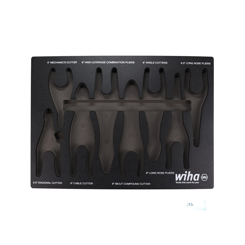 Empty Foam Tray for 8 Piece Pliers/Cutter Set