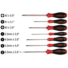 7 Piece SoftFinish Slotted and Phillips Screwdriver Set