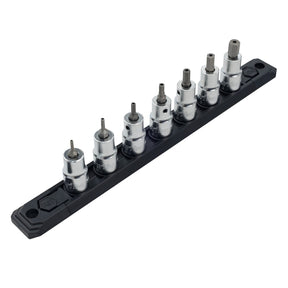 7 Piece 3/8" Drive Security Hex Bit Socket Set 3/8 Dr 2-8mm