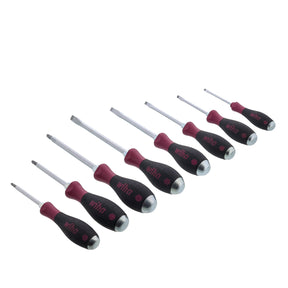 8 Piece MicroFinish XHeavy Duty Slotted and Phillips Screwdriver Set