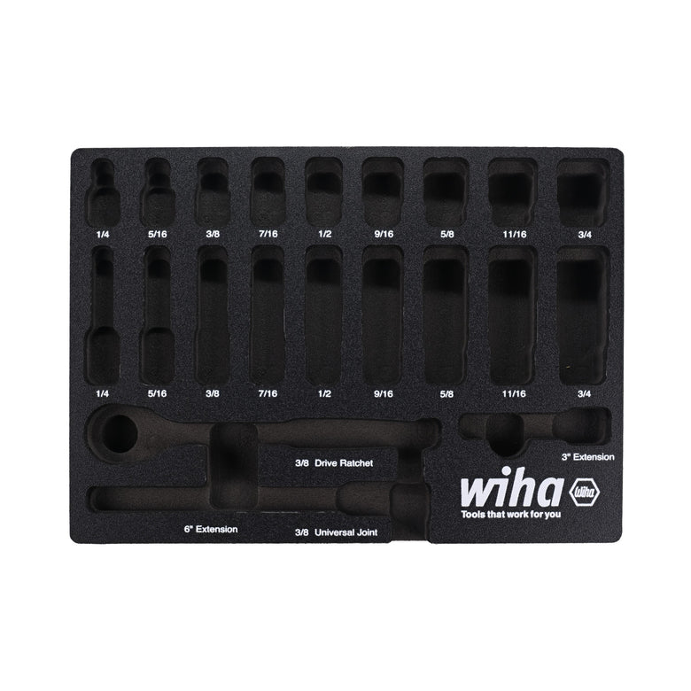 EMPTY FOAM TRAY FOR 3/8" INCH SOCKET SET
