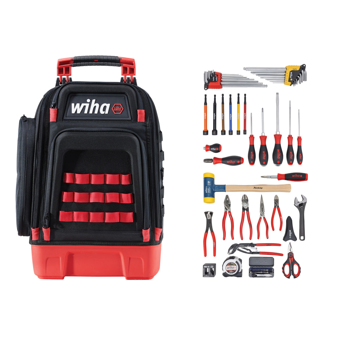 Wiha 91873 80 Piece Industrial MRO Tool Kit in Heavy Duty Backpack