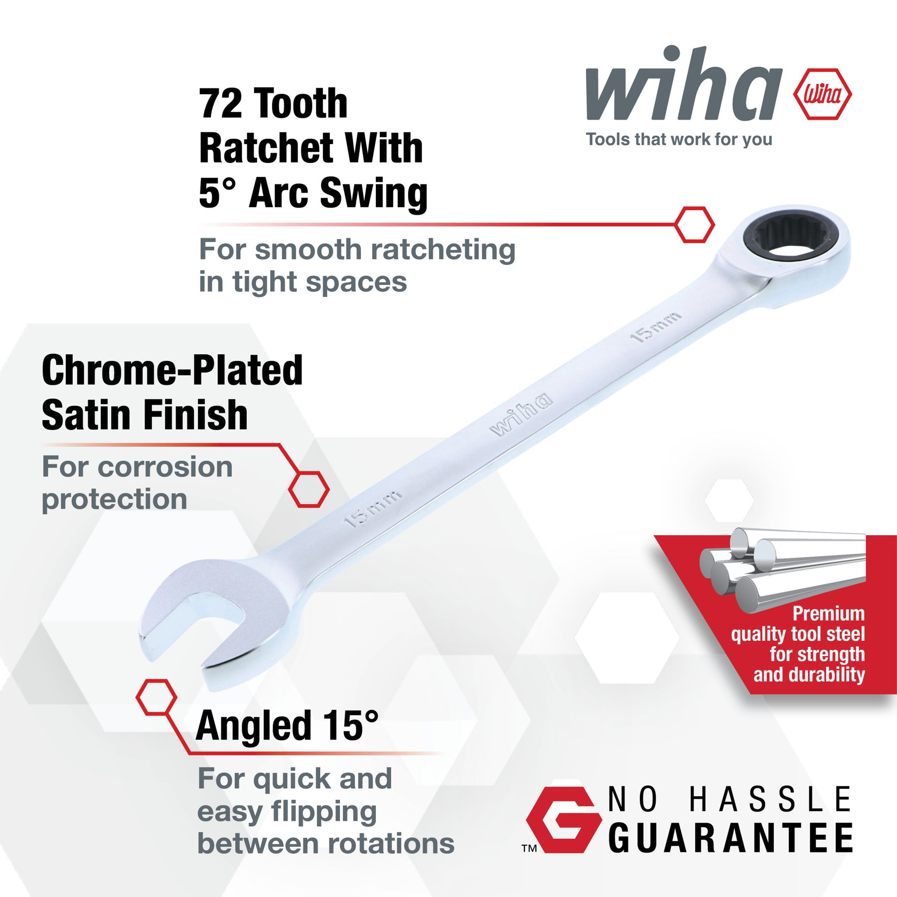 31 Piece Ratcheting Wrench Tray Set - SAE and Metric