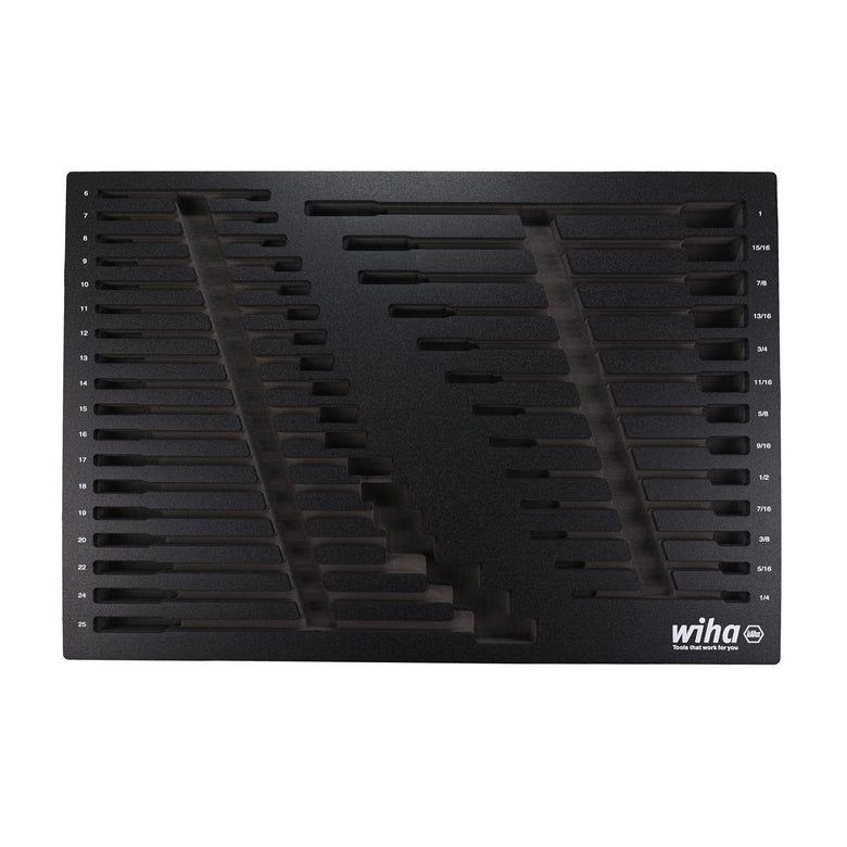 EMPTY FOAM TRAY FOR COMBINATION WRENCHES