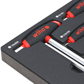 8 Piece SoftGrip Dual Drive Hex Metric T-Handle Tray Set