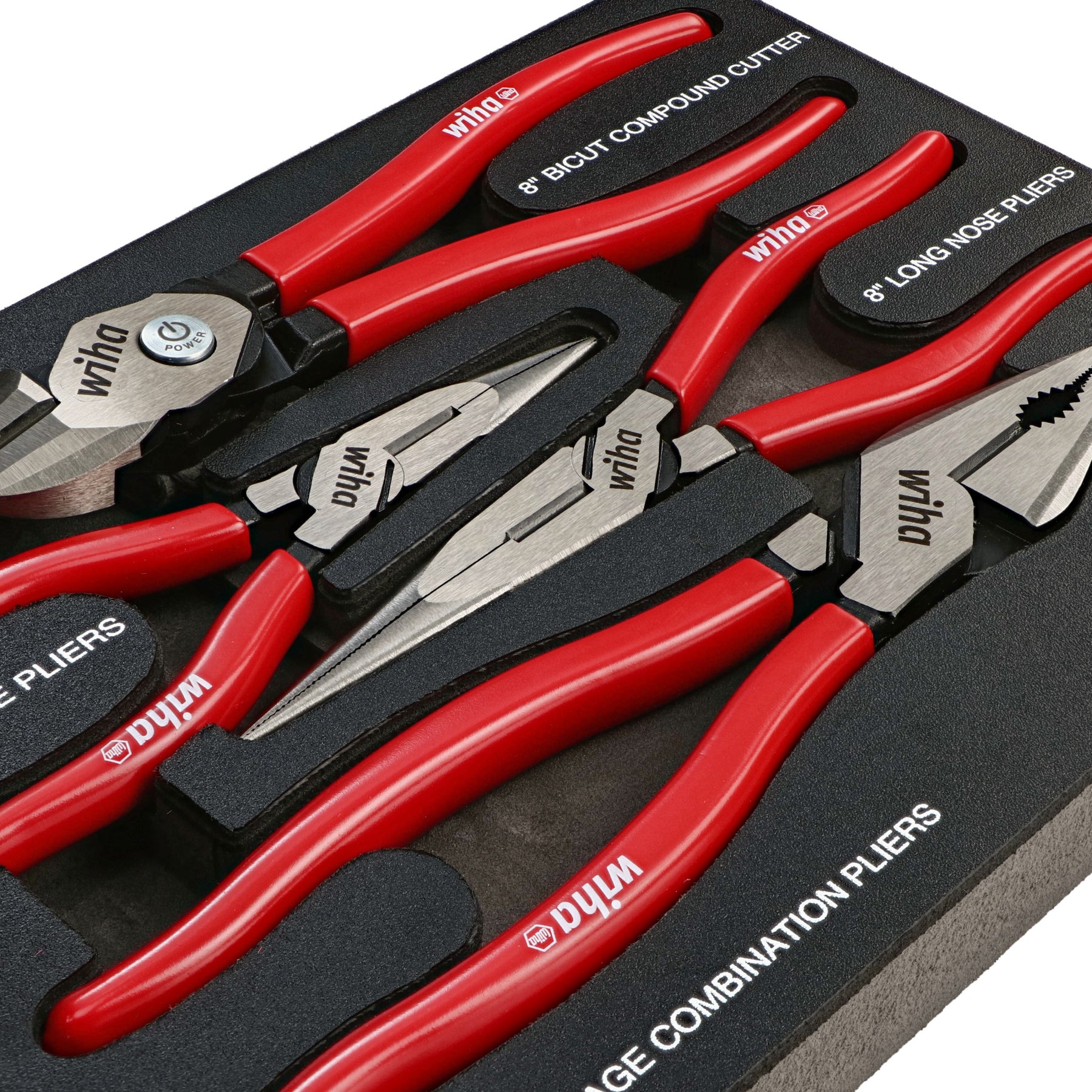 Wiha 34681 Piece Classic Grip Pliers and Cutters Tray Set