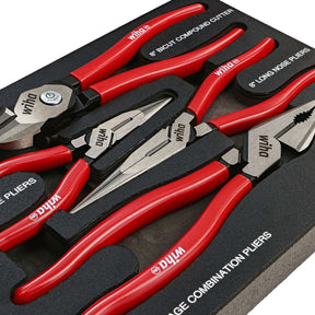 4 Piece Classic Grip Pliers and Cutters Tray Set