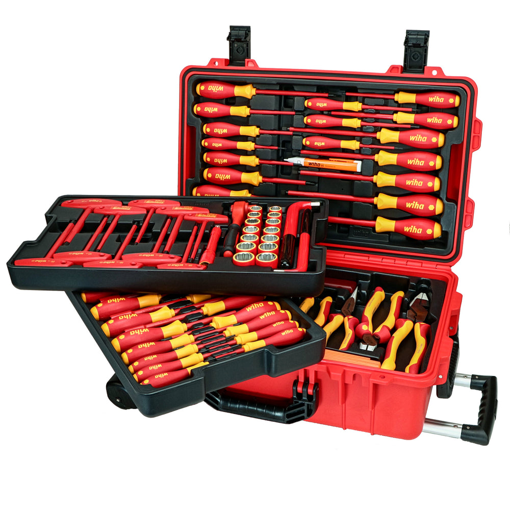 Wiha 32800 Insulated 80 Pc Set In Rolling Tool Case