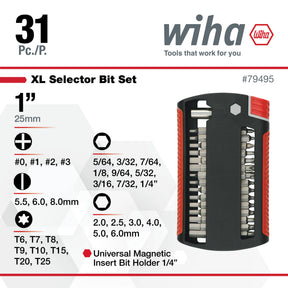 31 Piece XLSelector and Bit Holder Set