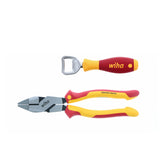 Wiha 32882 2 Piece Insulated NE Style Lineman's Pliers with Wiha Bottle Opener