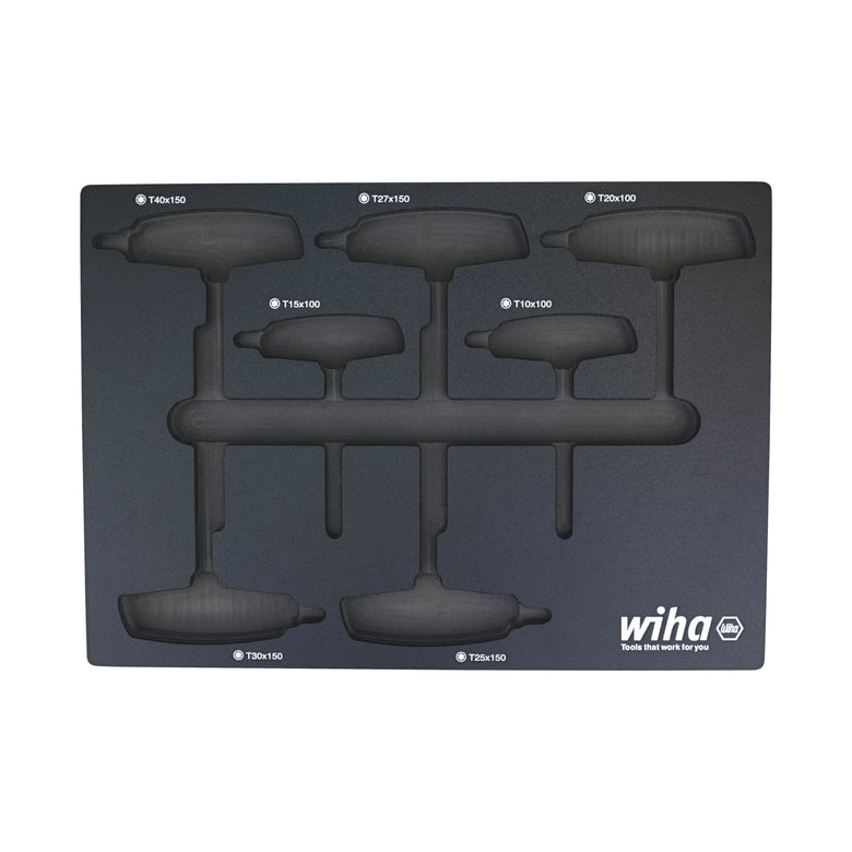 Empty Tray Set for 7 Piece SoftGrip Dual Drive Torx T-Handle Tray Set
