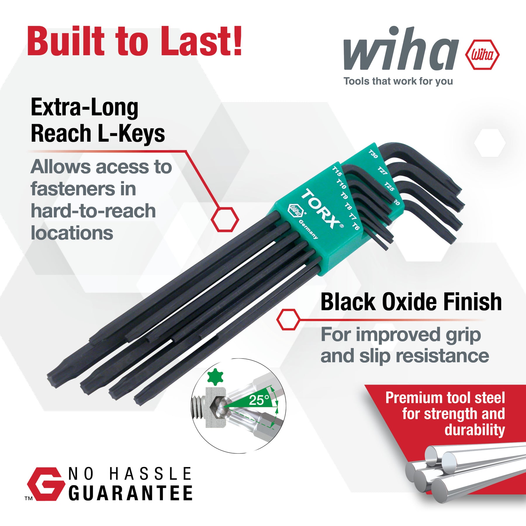 10 Piece Torx Long Arm L-Key Set