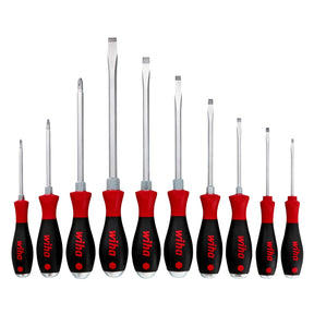 10 Piece SoftFinish XHeavy Duty Slotted and Phillips Screwdriver Set