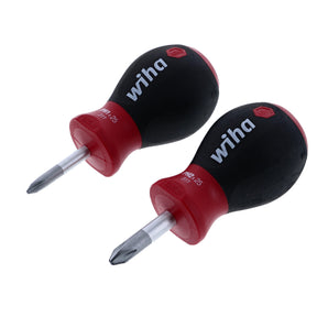 2 Piece SoftFinish Stubby Phillips Screwdriver Set