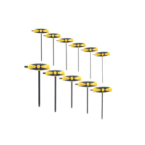 11 Piece SoftGrip Hex SAE T-Handle Set