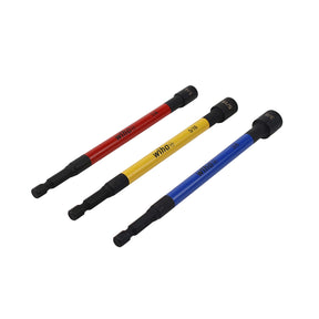 3 Piece Color Coded Magnetic Nut Setter SAE Set
