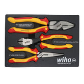 Wiha 32960 3 Piece Insulated Pliers and Cutters Tray Set