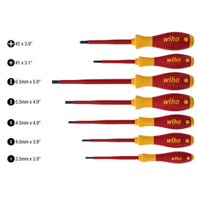 7 Piece Insulated SlimLine Screwdriver Set