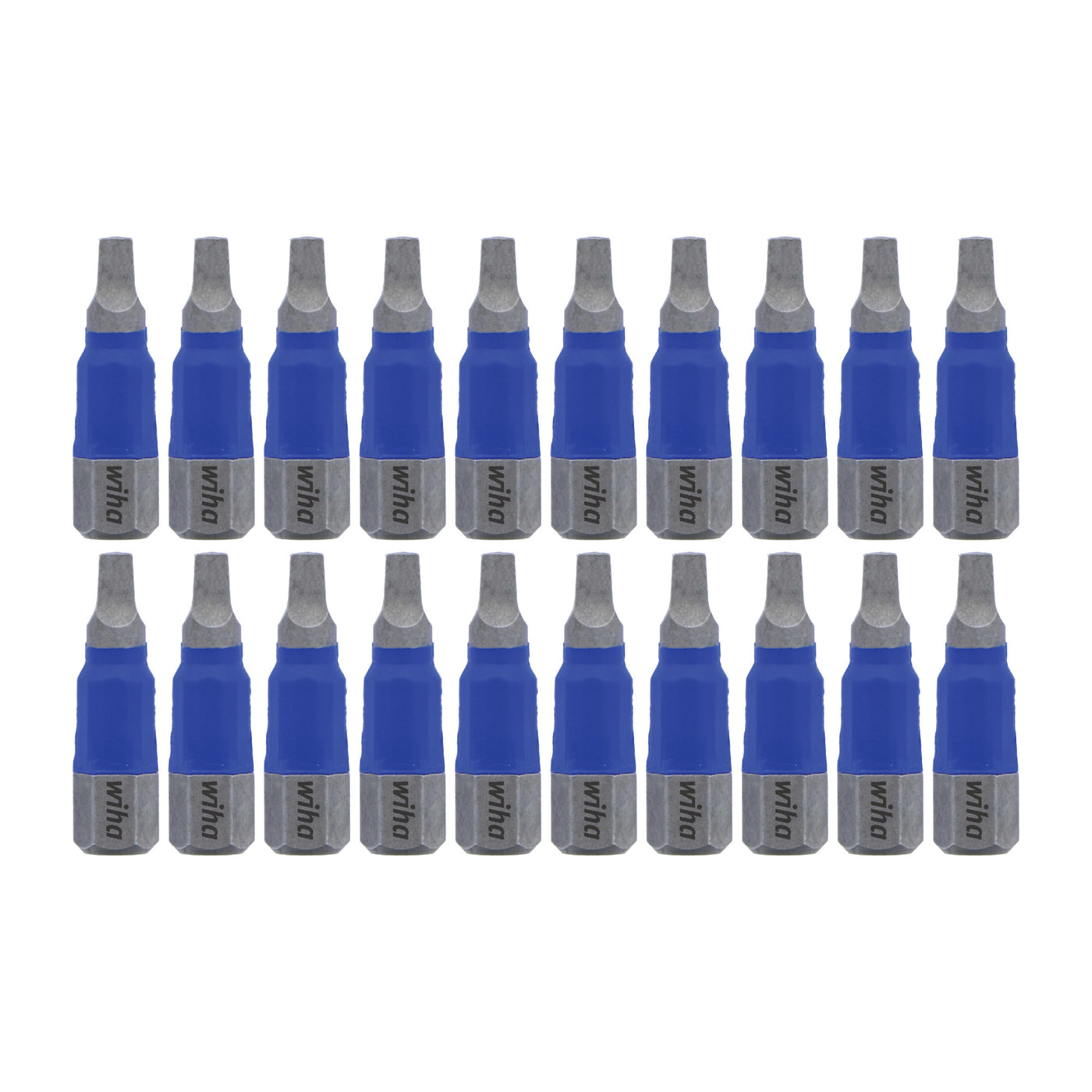 Wiha 70065 TerminatorBlue Impact Bit Square #2 - 1 Inch - 20 Pack