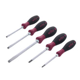 5 Piece MicroFinish XHeavy Duty Slotted and Phillips Screwdriver Set