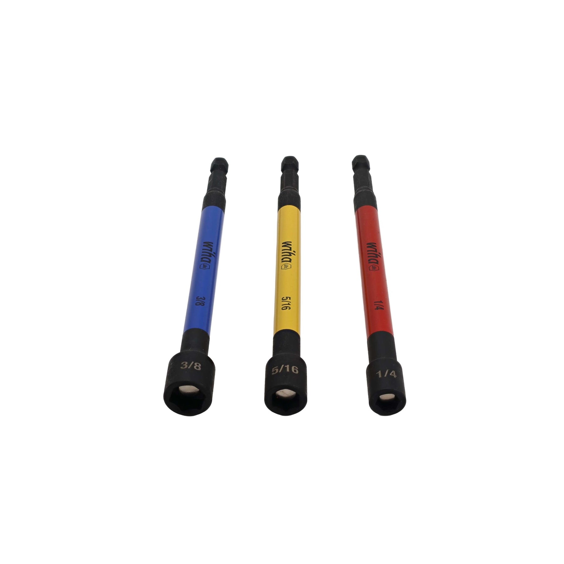 3 Piece Color Coded Magnetic Nut Setter SAE Set