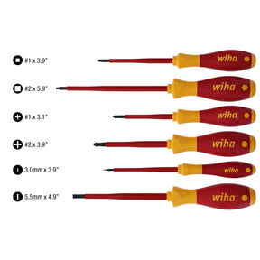 6 Piece Insulated SoftFinish Screwdriver Set