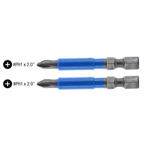 TerminatorBlue Impact Bit Phillips #1 - 2 Inch - 2 Pack