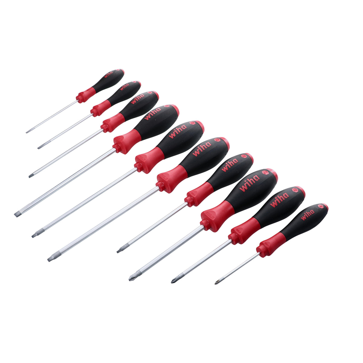 10 Piece SoftFinish Phillips and Square Screwdriver Set