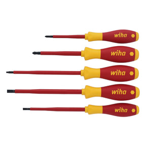 5 Piece Insulated SoftFinish Slotted/Phillips/Square Screwdriver Set