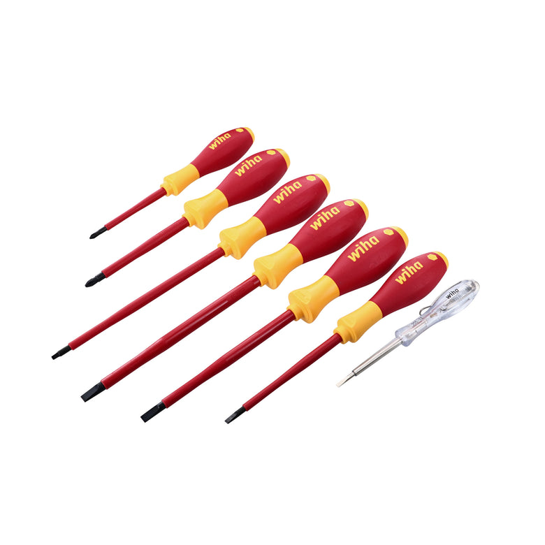 7 Piece Insulated SoftFinish Screwdriver and Voltage Detector Set