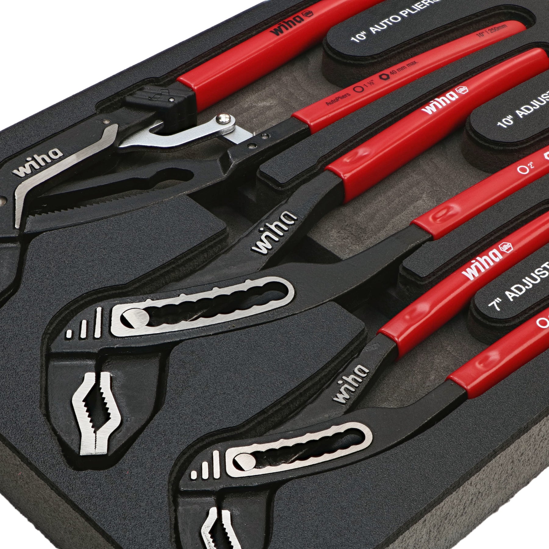 3 Piece Classic Grip V-Jaw Tongue and Groove Pliers Tray Set