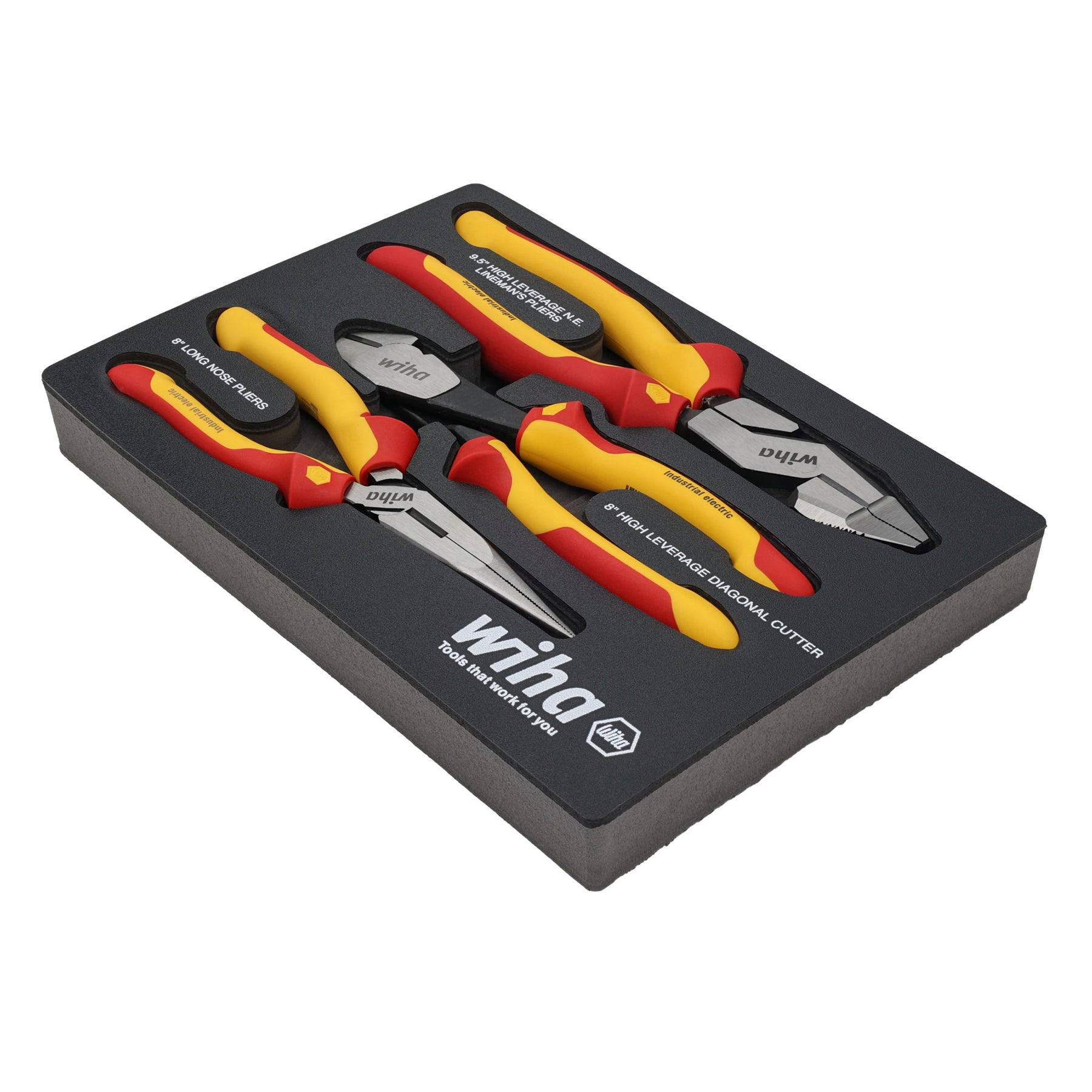 Wiha Plier Set,Insulated,9 Pcs 32999, 1 - Fry's Food Stores