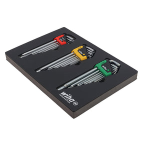 35 Piece ErgoStar L-Key Tray Set - Hex Metric, Hex SAE, Torx