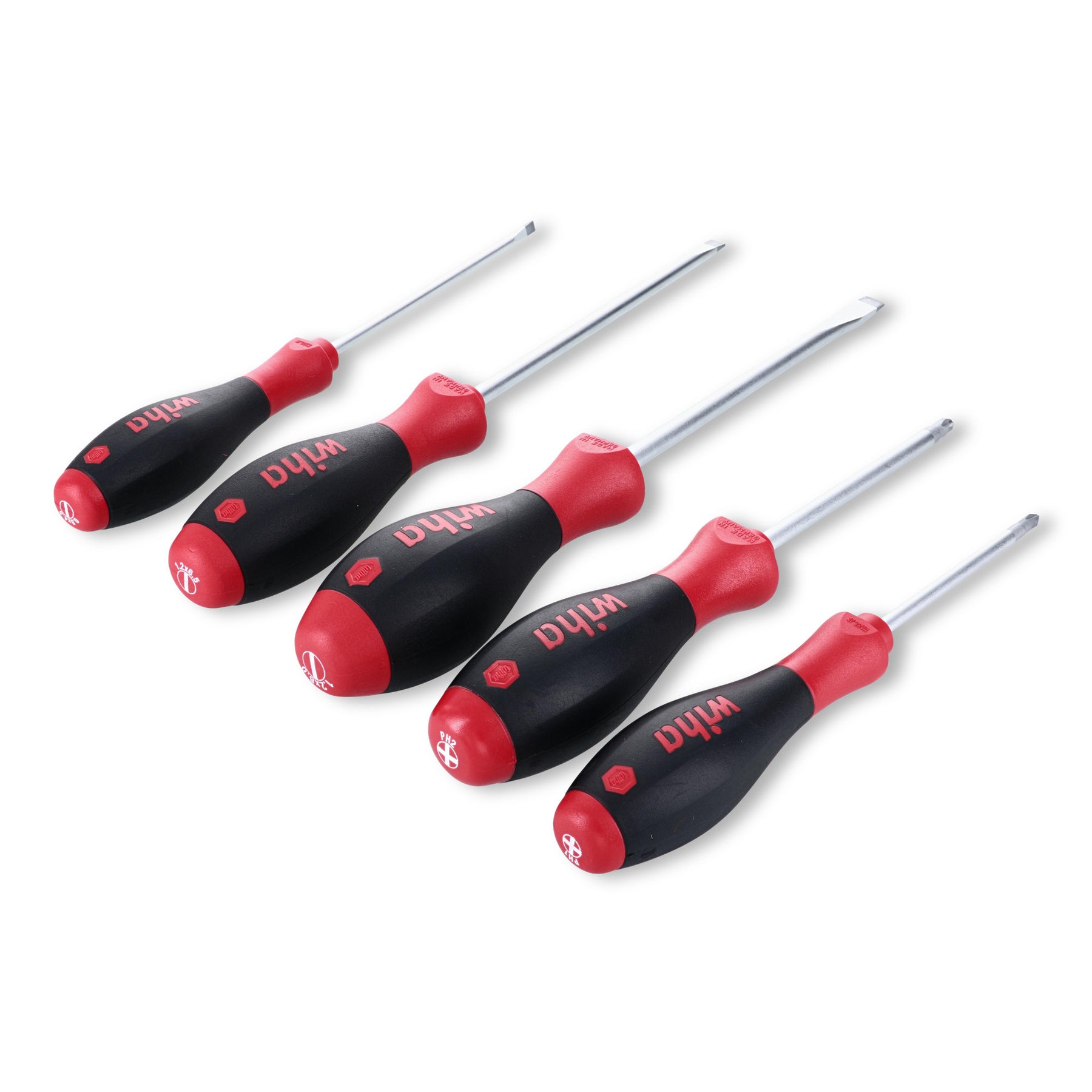 5 Piece SoftFinish Slotted and Phillips Screwdriver Set