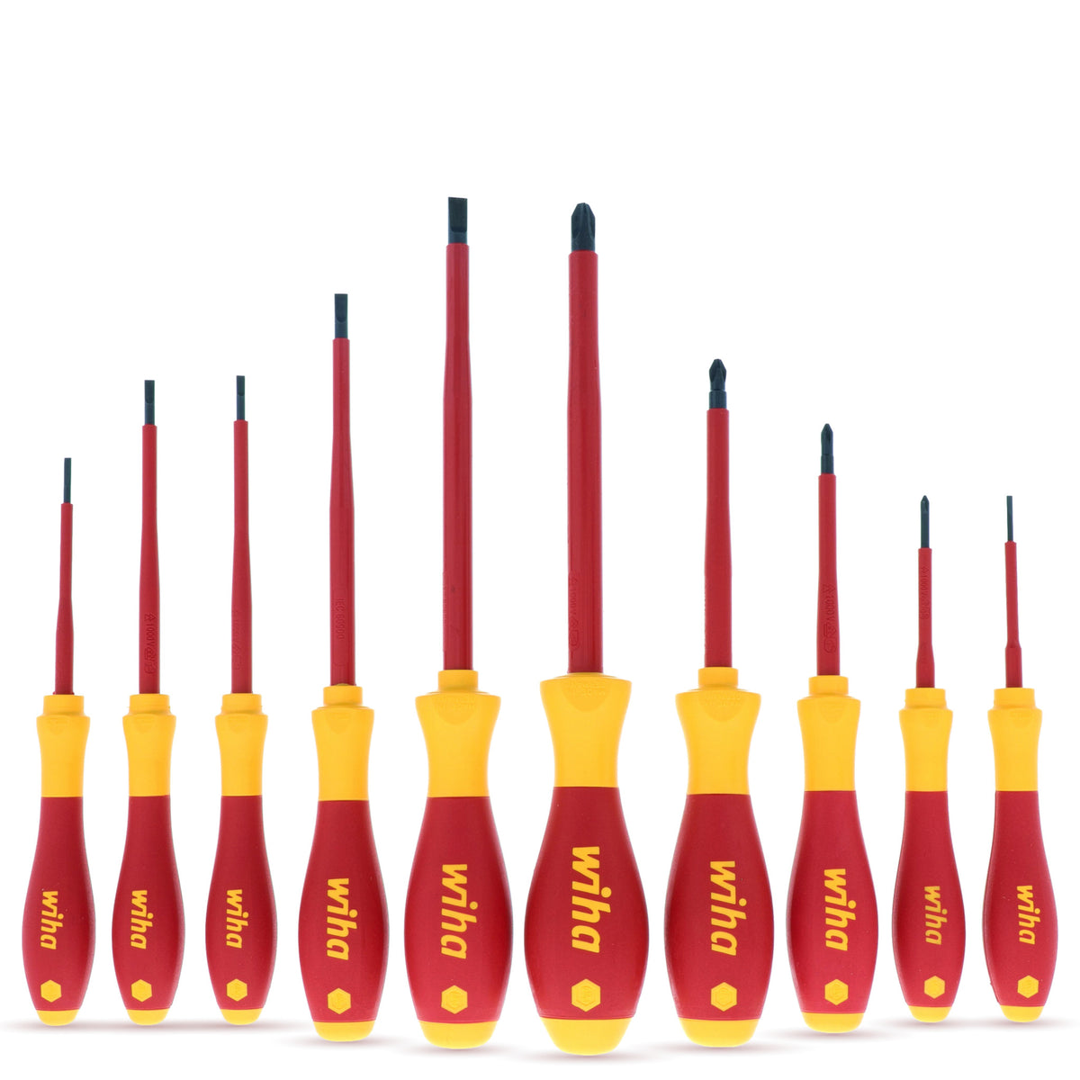 Wiha 32093 Insulated Slotted & Phillips 10 Pc. Set Made in Germany