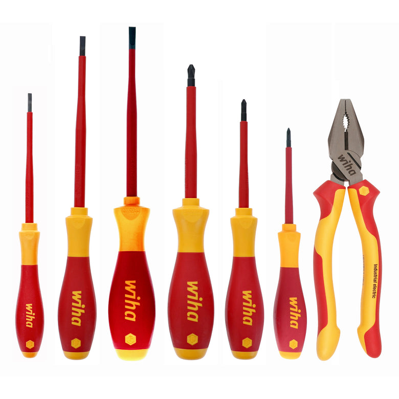 7 Piece Insulated Combination Pliers and Screwdriver Set