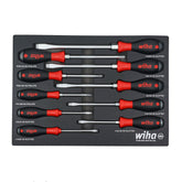 10 Piece SoftFinish XHeavy Duty Cushion Grip Screwdriver Tray Set