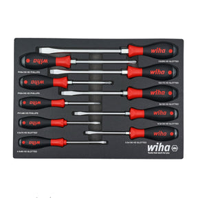 10 Piece SoftFinish XHeavy Duty Cushion Grip Screwdriver Tray Set