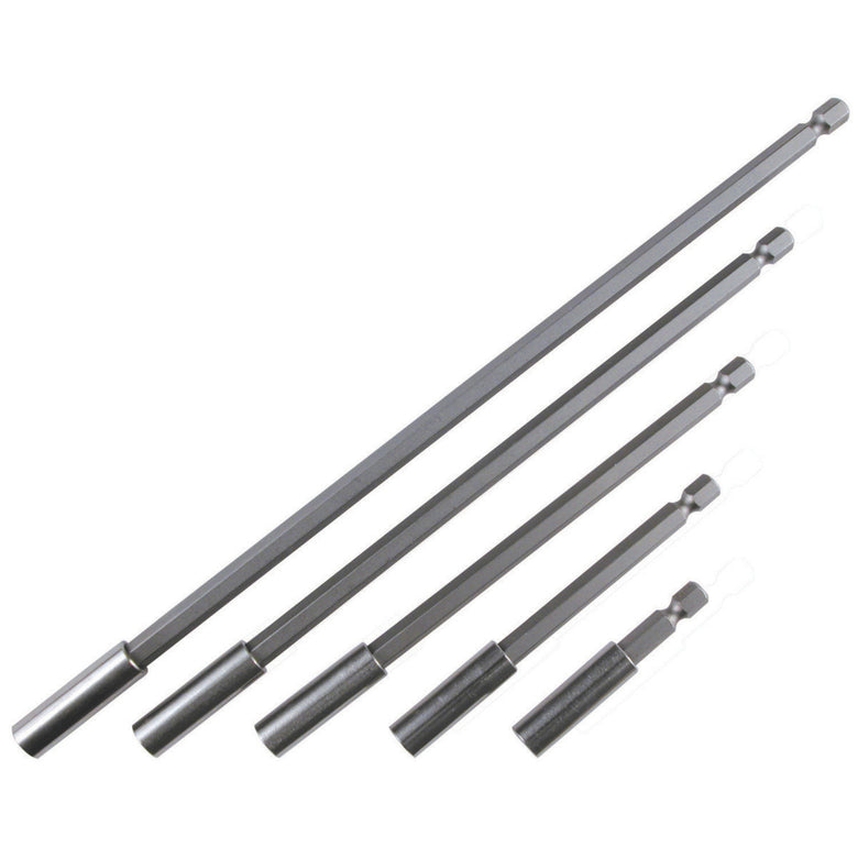 5 Piece Magnetic Retaining Ring 1/4" Bit Holder Set