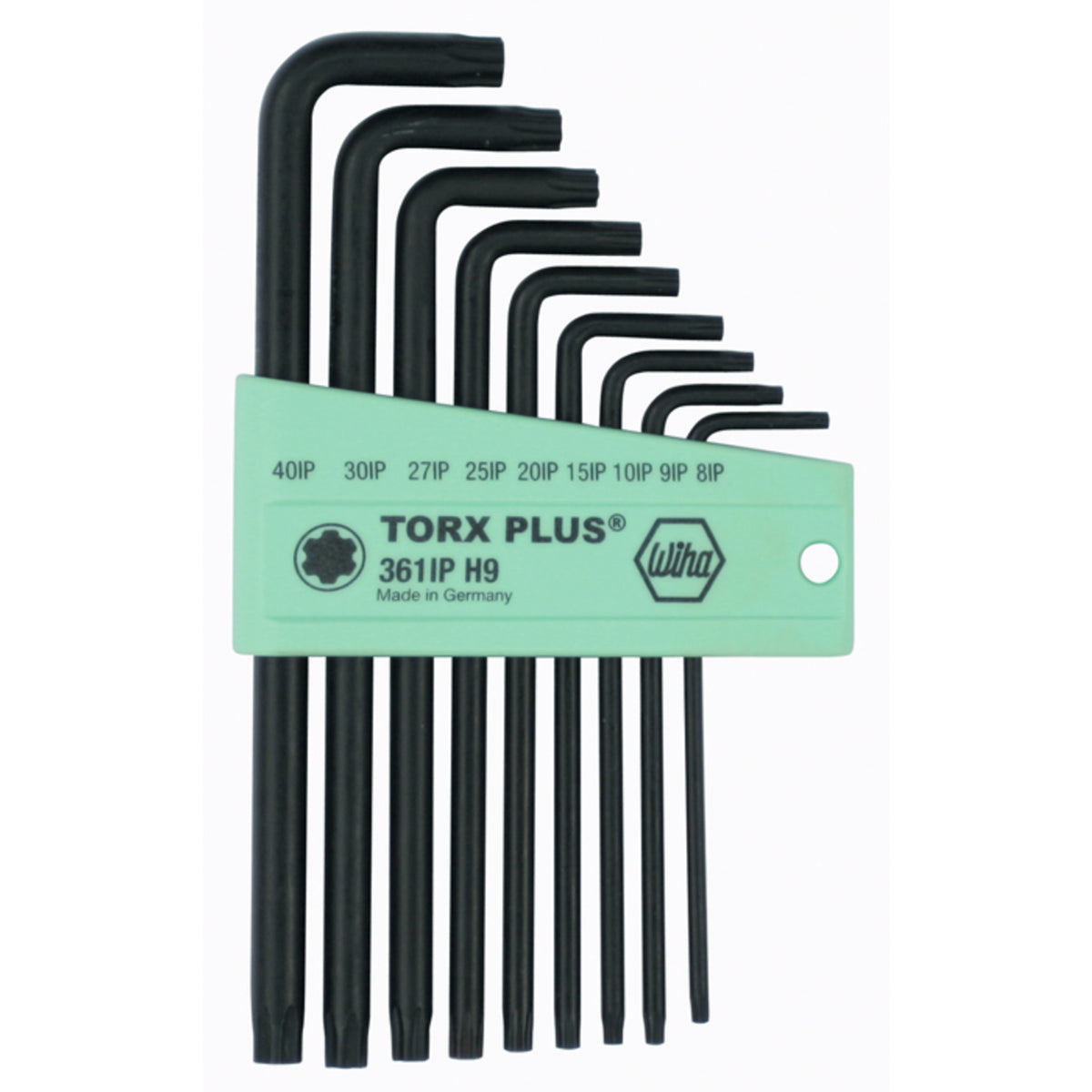 Wiha 36691 TorxPlus® L-Key Long Arm 9 Pc. Set Made in Germany