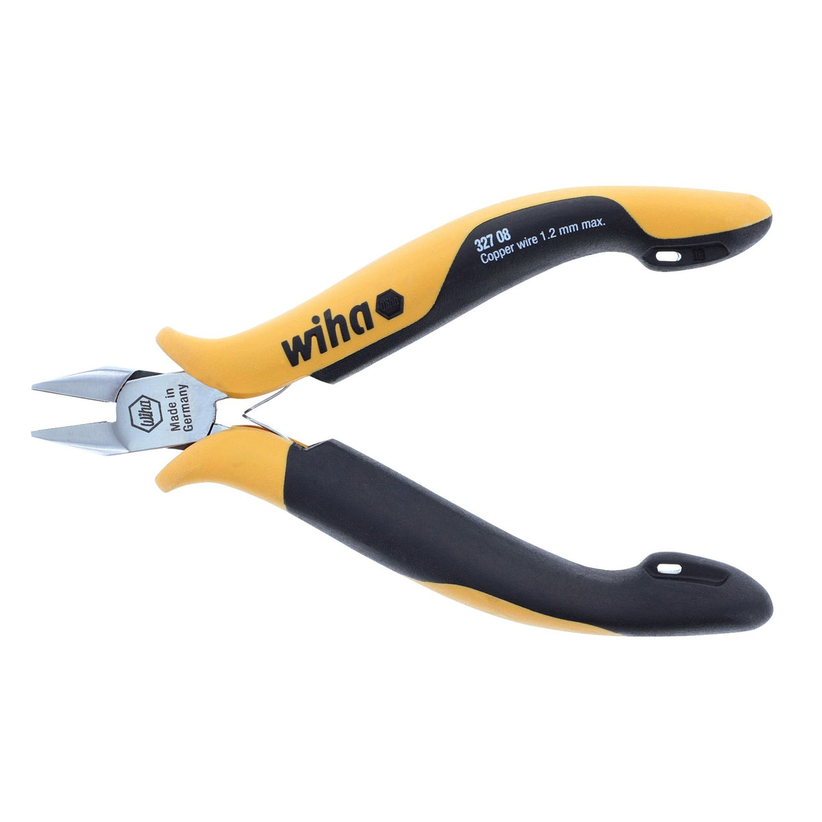 Wiha 32708 ESD Safe Precision Wide Tapered Head Flush Cutters