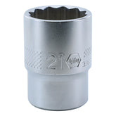 Wiha 33837 12 Point - 1/2" Drive Socket 21.0mm