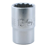 Wiha 33728 12 Point - 3/8 Inch Drive Socket - 13.0mm