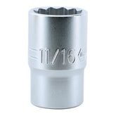 Wiha 33814 12 Point - 1/2" Drive Socket 11/16"