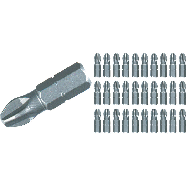 Phillips Contractor Bit #0 x 25mm - 30 Pack