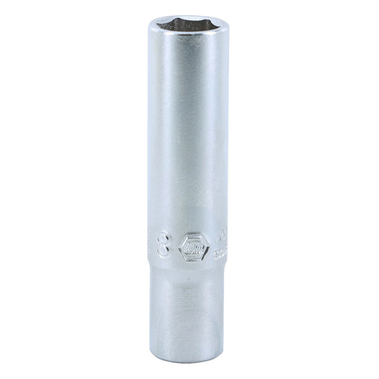 6 Point - 1/4 Inch Drive Deep Socket - 8.0mm x 50mm