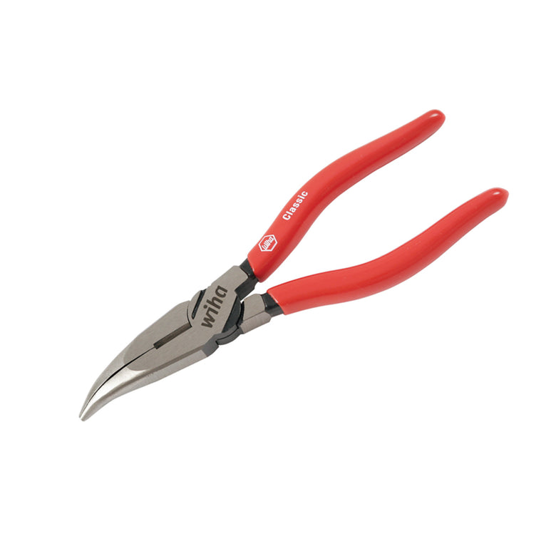 Classic Grip Bent Long Nose Pliers 8"