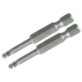 Wiha 74522 Torx Ball End Bit T15 - 50mm -  2 Pack