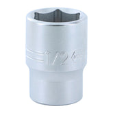 Wiha 33314 6 Point - 1/4 Inch Drive Socket - 1/2" x 25mm