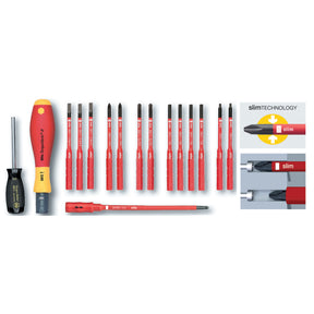 16 Piece Insulated TorqueVario-S (18-62 In/lbs) and SlimLine Blade Set